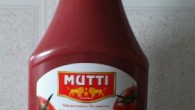 Vi har fått testa produkter från Mutti, idag hade vi tomatketchupen till hamburgaren som vi åt till lunch. 